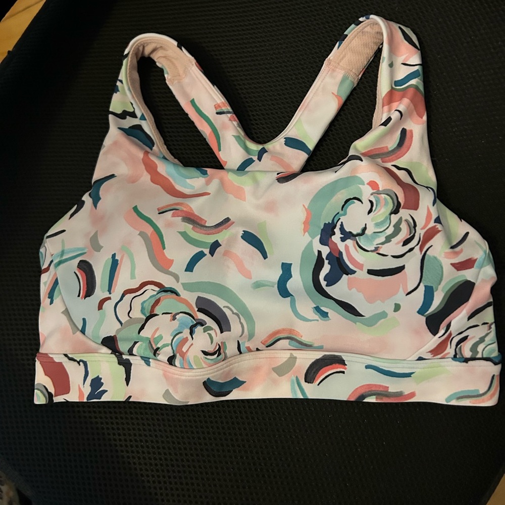 Athleta Ultimate floral sports bra